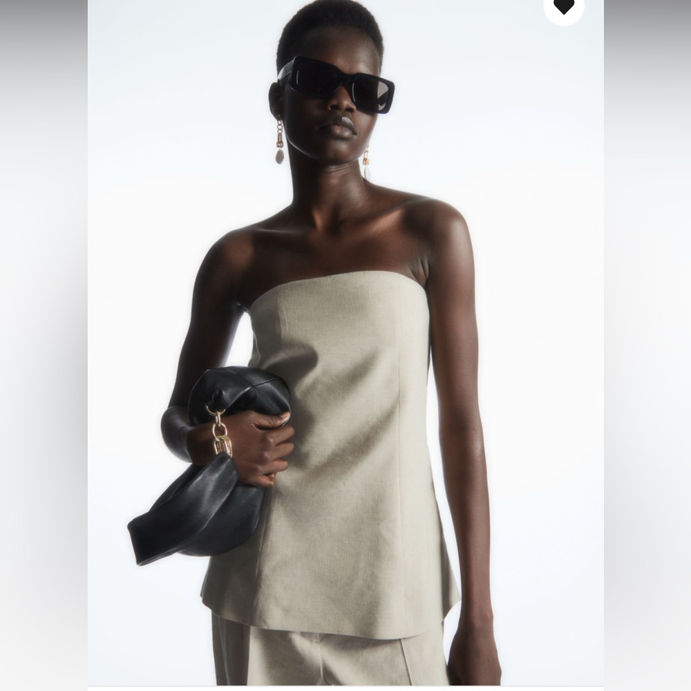 Linen Bustier Top Cos